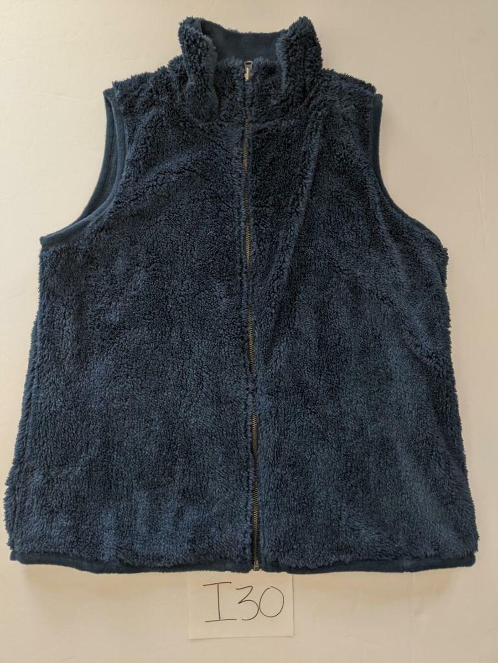Sonoma Faux Fur Vest Size Large Blue -0422i30